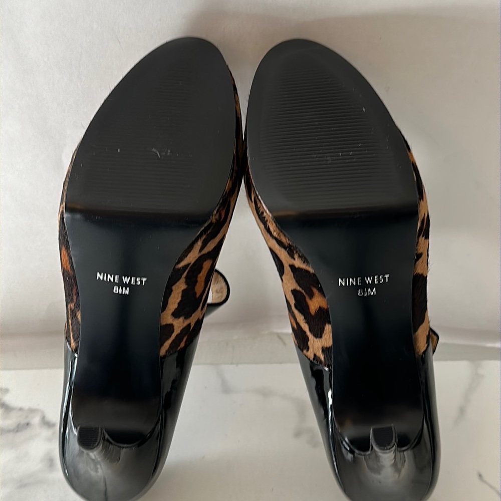 New- Nine West animal print heels - Picture 15 of 16